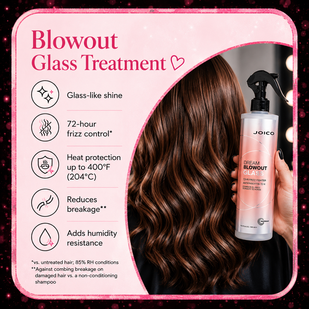 Joico Dream Blowout Glass Treatment at Sweet Reverie Beauty Studio in California, MD