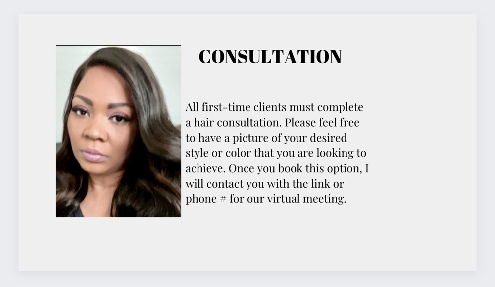 Consultations All New Clients