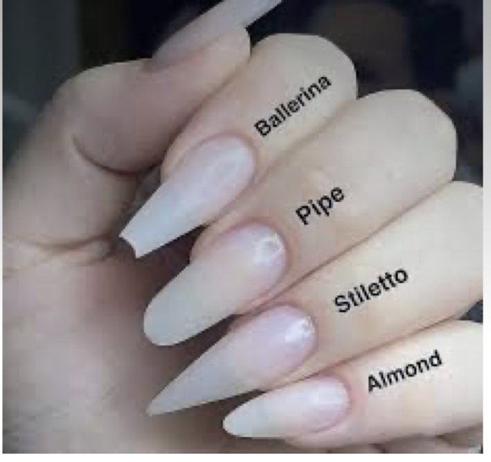 Stiletto, Almond & Coffin Shape