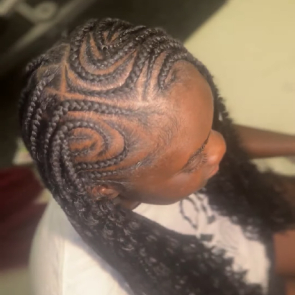 Fulani Braids (w/ Design) at HairByZhordanReignn in Smyrna, TN