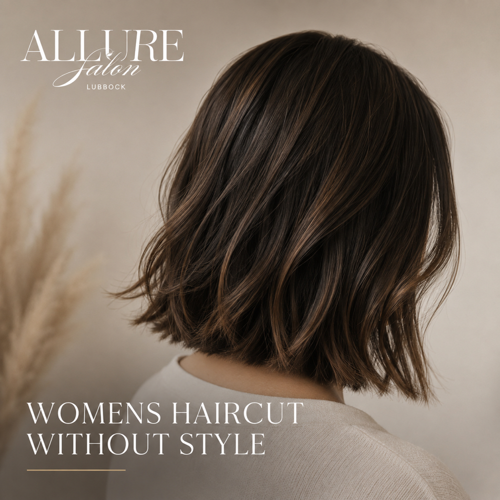 Womens Haircut Without Style at Allure hair salon in Lubbock, TX