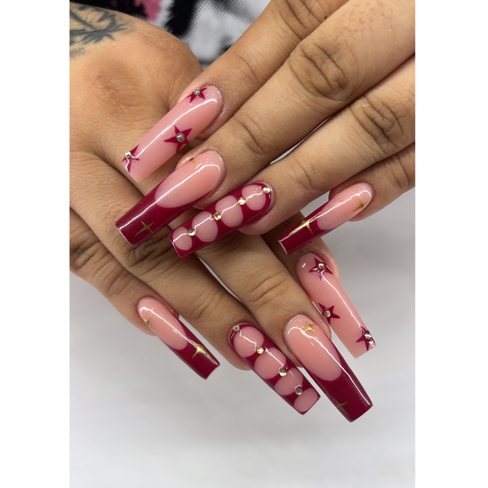 XL Acrylic Full Set at Alijah Barrios in Hanford, CA
