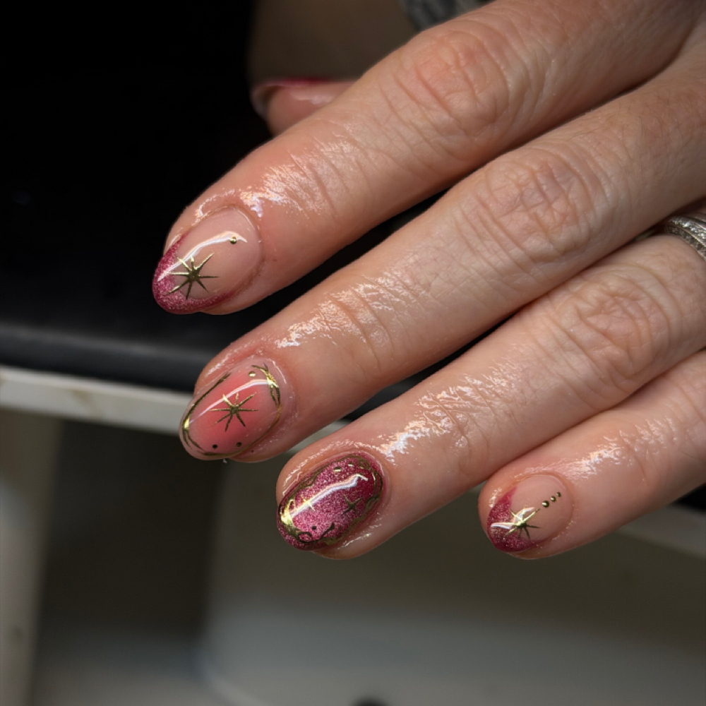 Short Acrylic Set at Jenn Nail Studio in Cleveland, TX