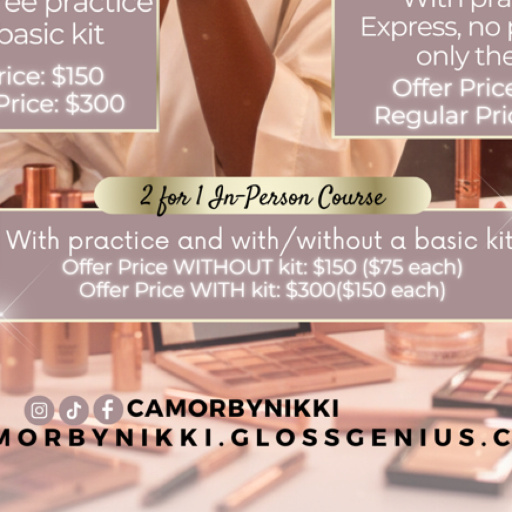 2 - For - 1 Group Class W/ kit at Camor By Nikki in Nashville, TN