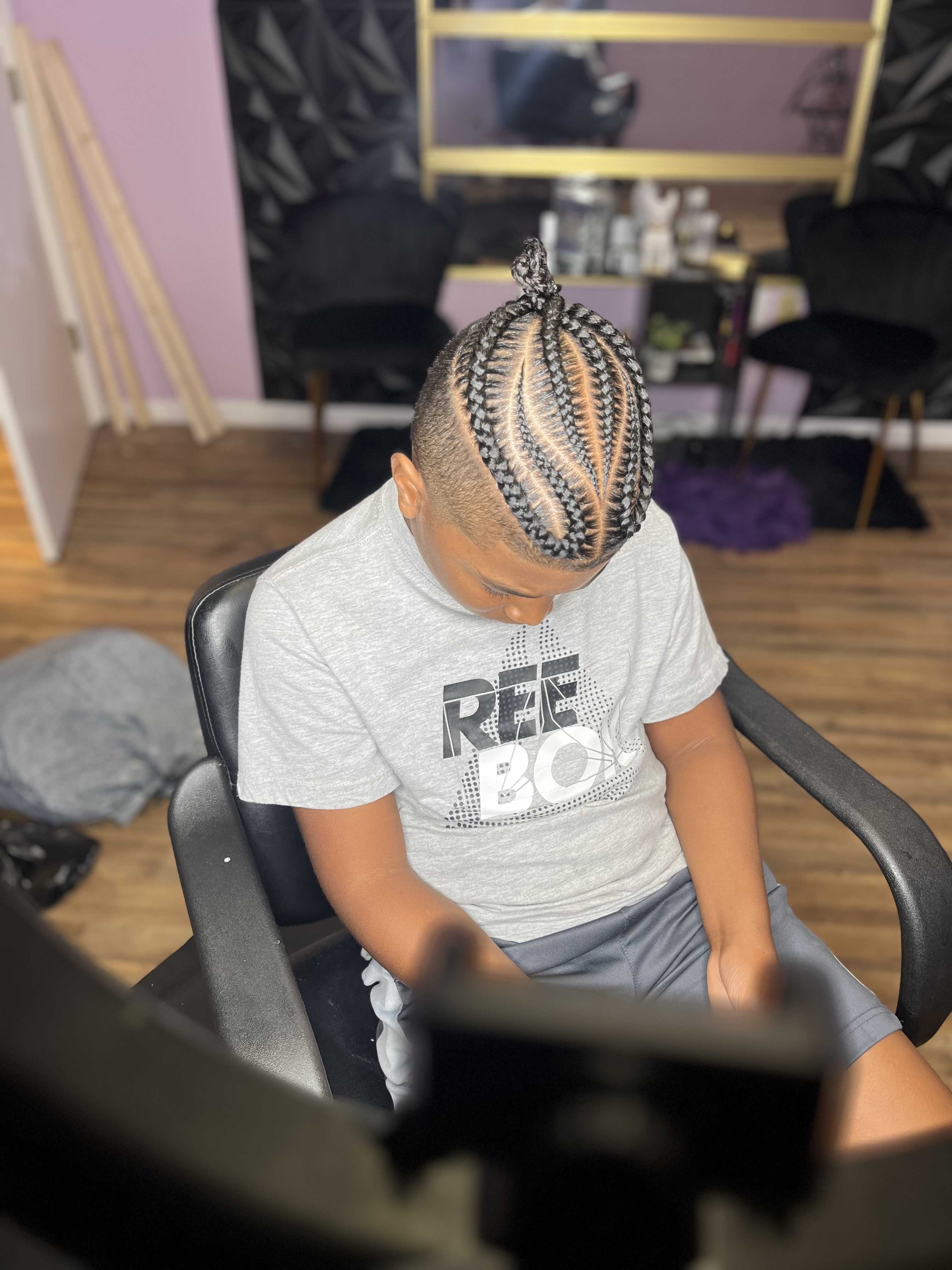 Half head stitch braids at Da Braid Bully in Martinez, GA