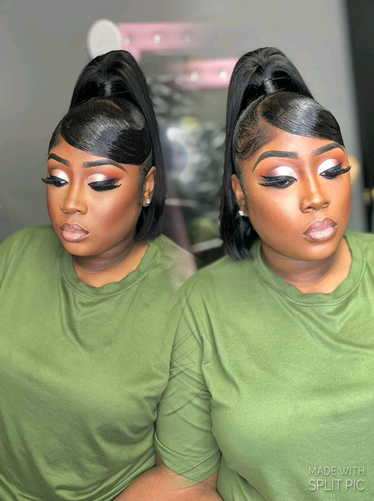 Full Glam W/ Lashes🤎