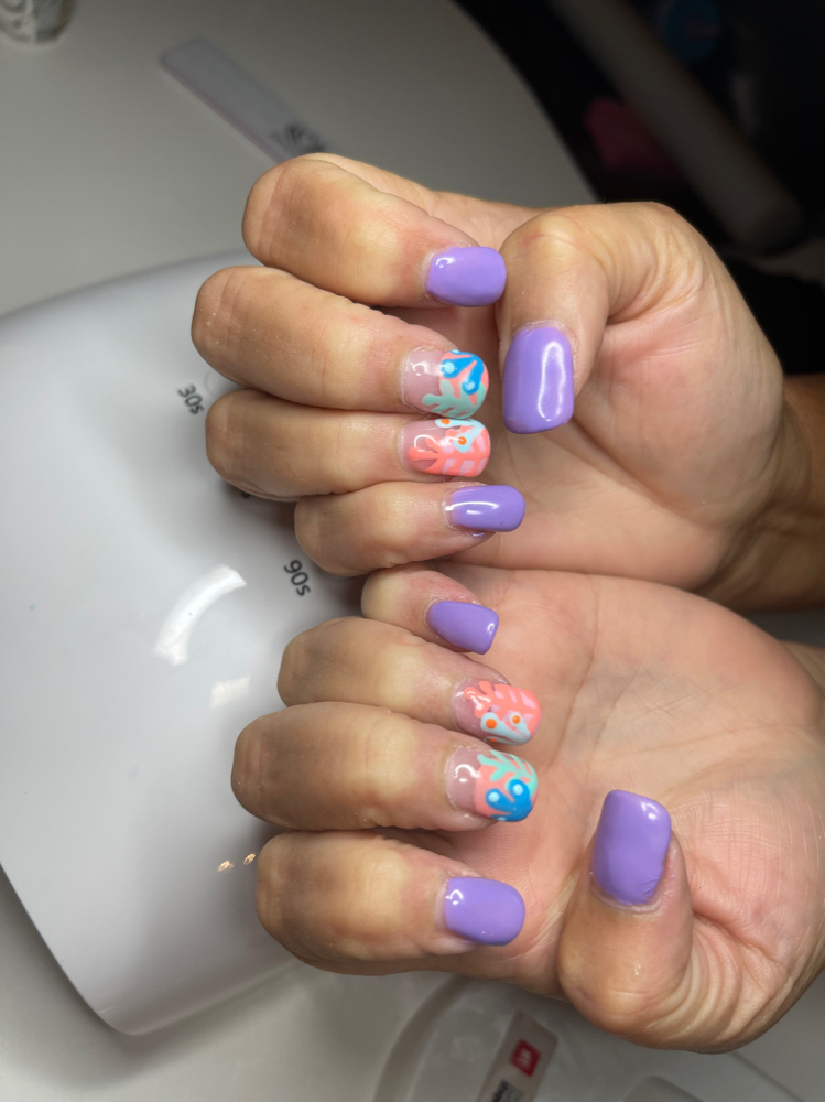 Dip With Tips With Gel Polish/Plain