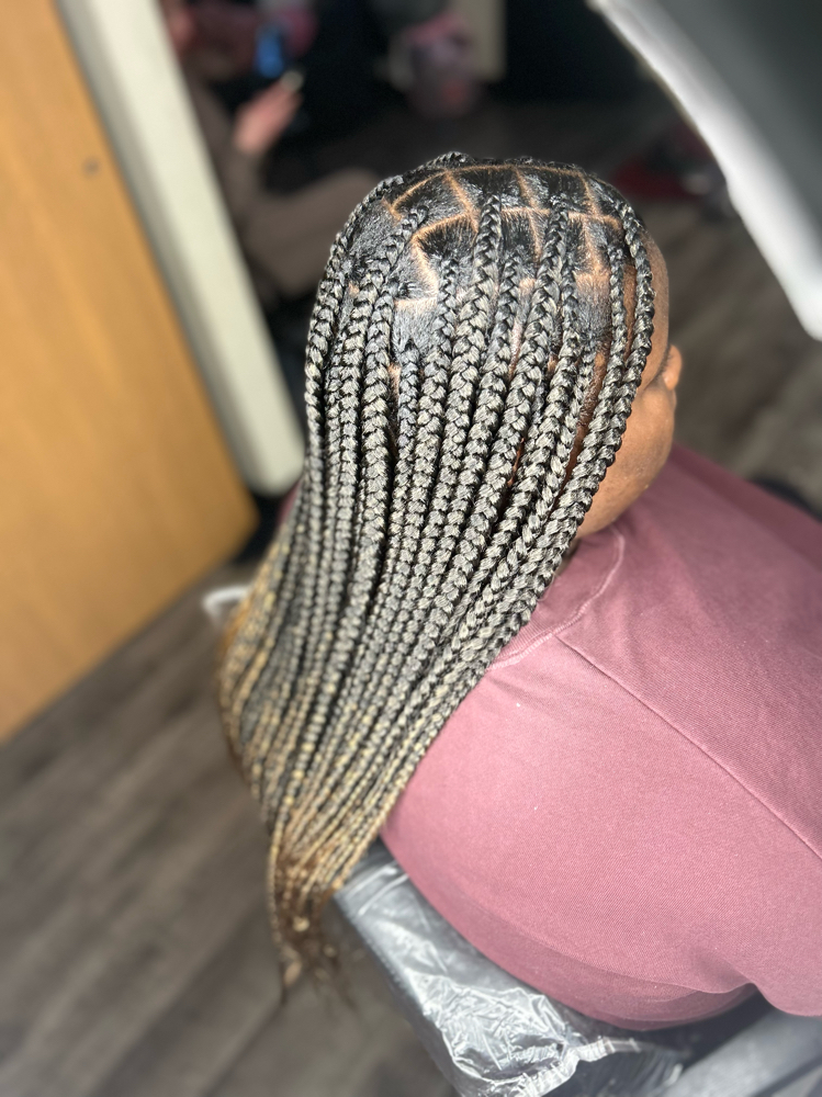 Medium/large Knotless at BraidsByChardonnay in Milwaukee, WI