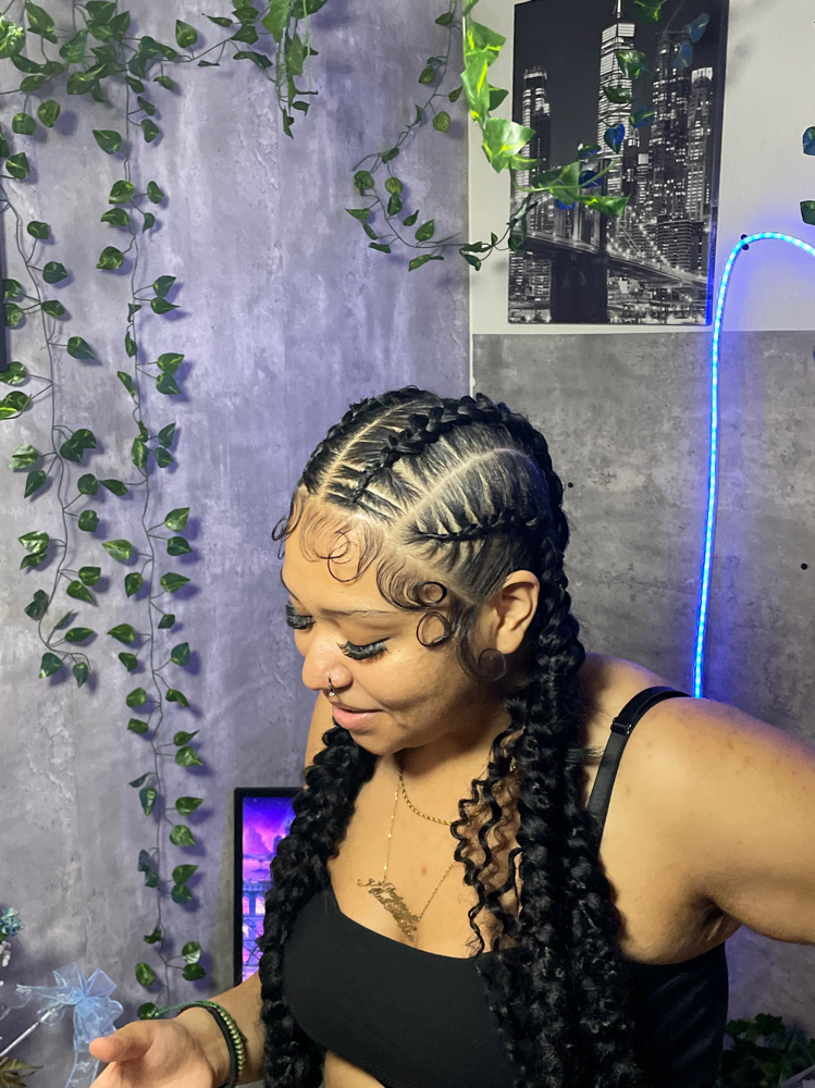 4 Butterfly Stitch Braids