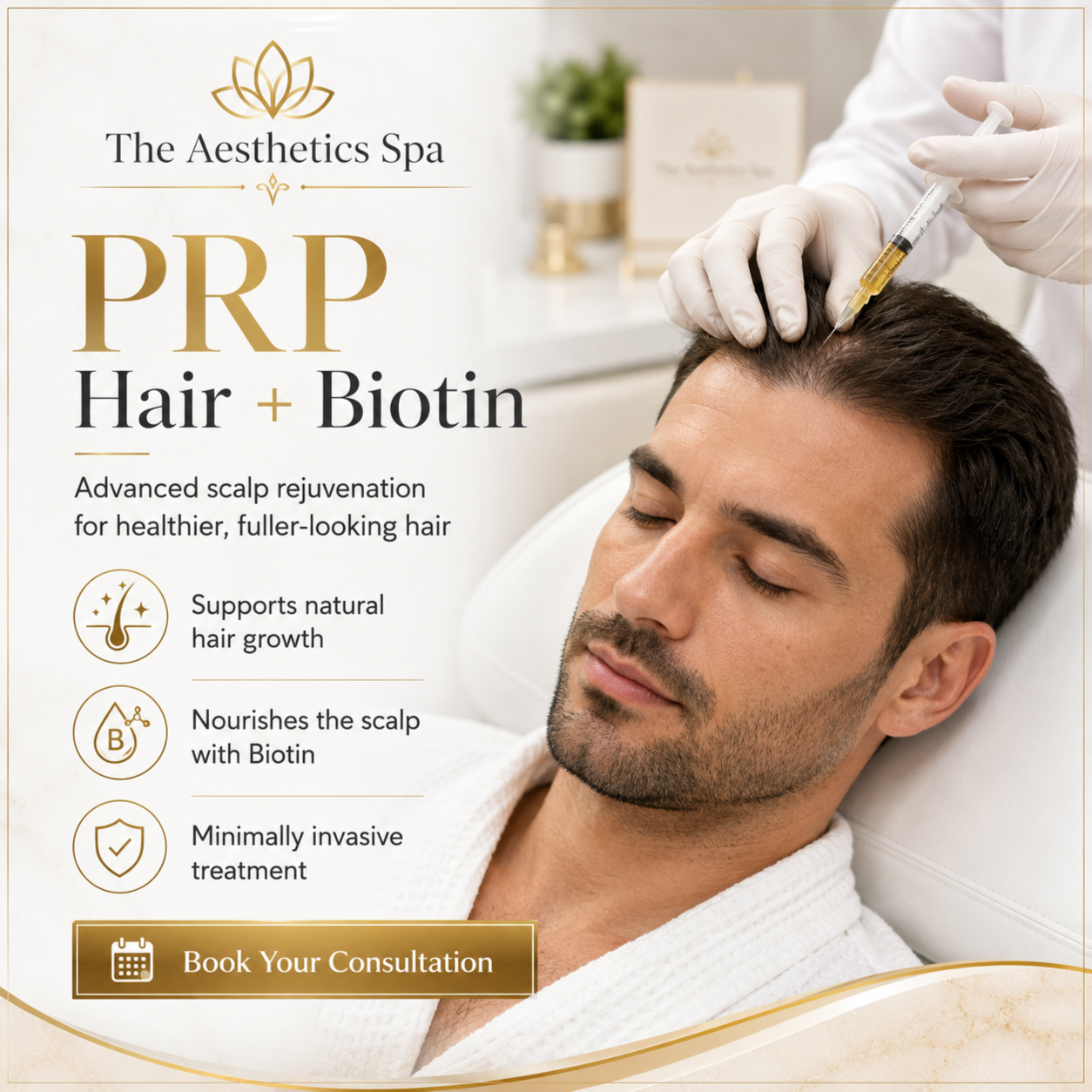 PRP Hair + Biotin at The Aesthetics Spa in Oceanside, NY