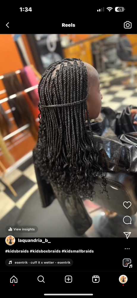 Kids Sm Box Braids (Ages 2-13)