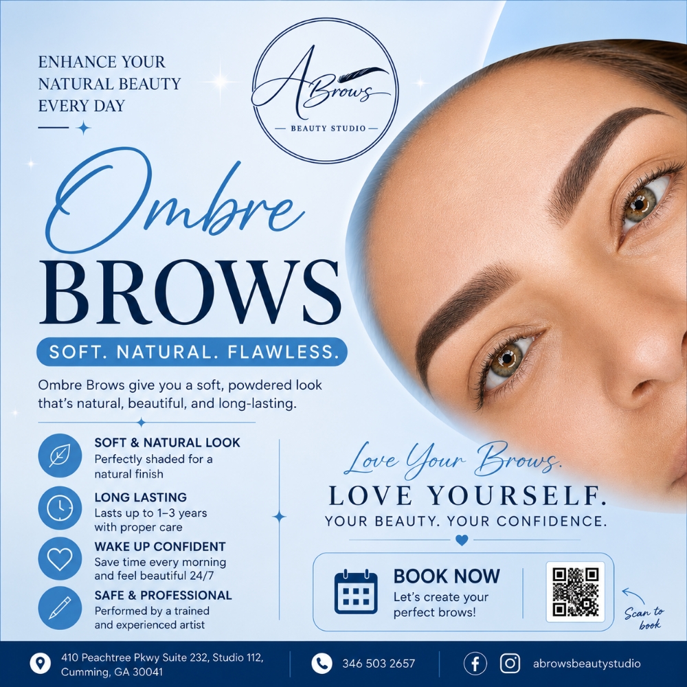 Ombre Brow ( REG. $499) at Abrows Beauty Studio in Cumming, GA