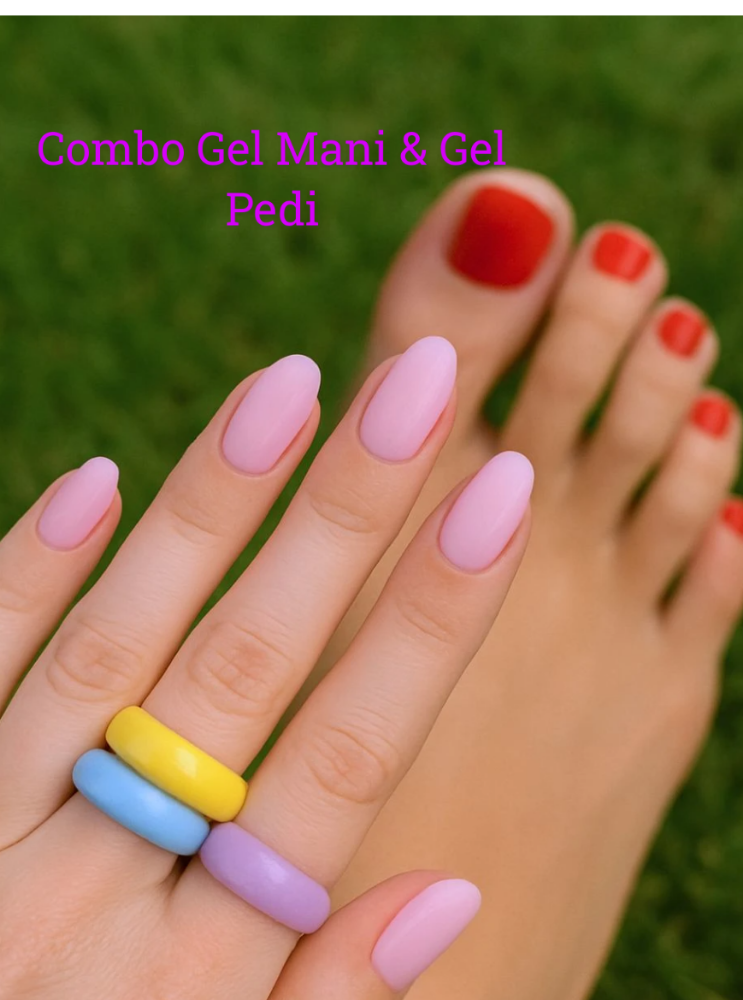 Gel Manicure & Gel Pedicure