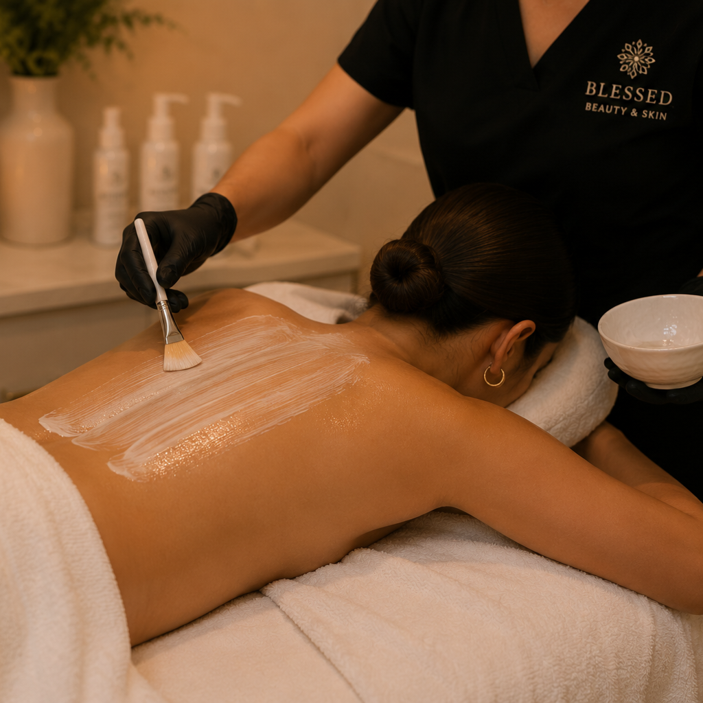 Back Acne & Skin Renewal Treatment at Blessed Beauty & Skin in Austin, TX