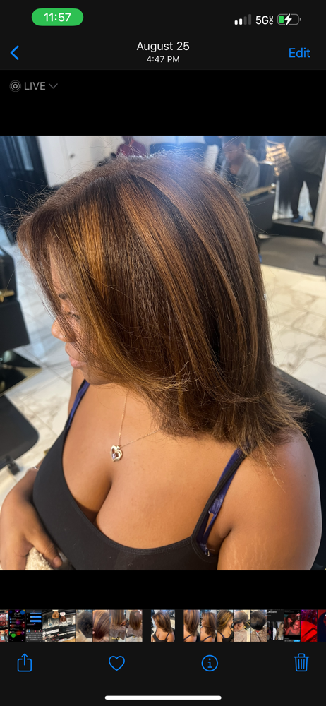 Silk Press ( Natural Hair)
