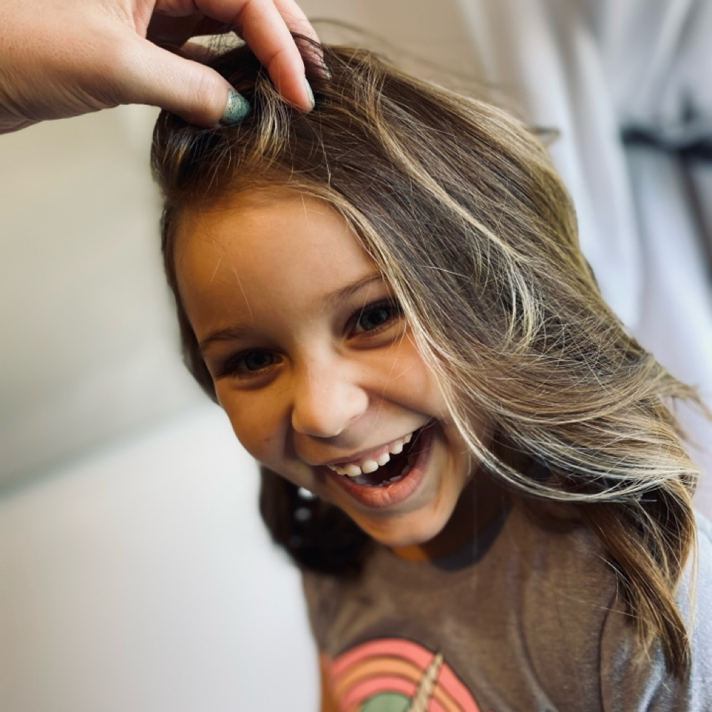 Girls Haircut and Blowdry
