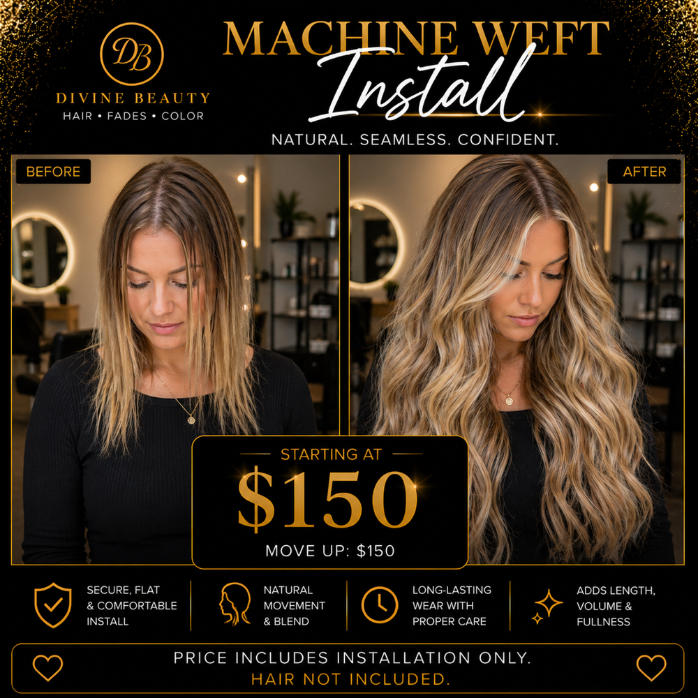 Sew In Weft Hair Extensions $$ Only at Mandy @ Divine Beauty in New Paris, OH