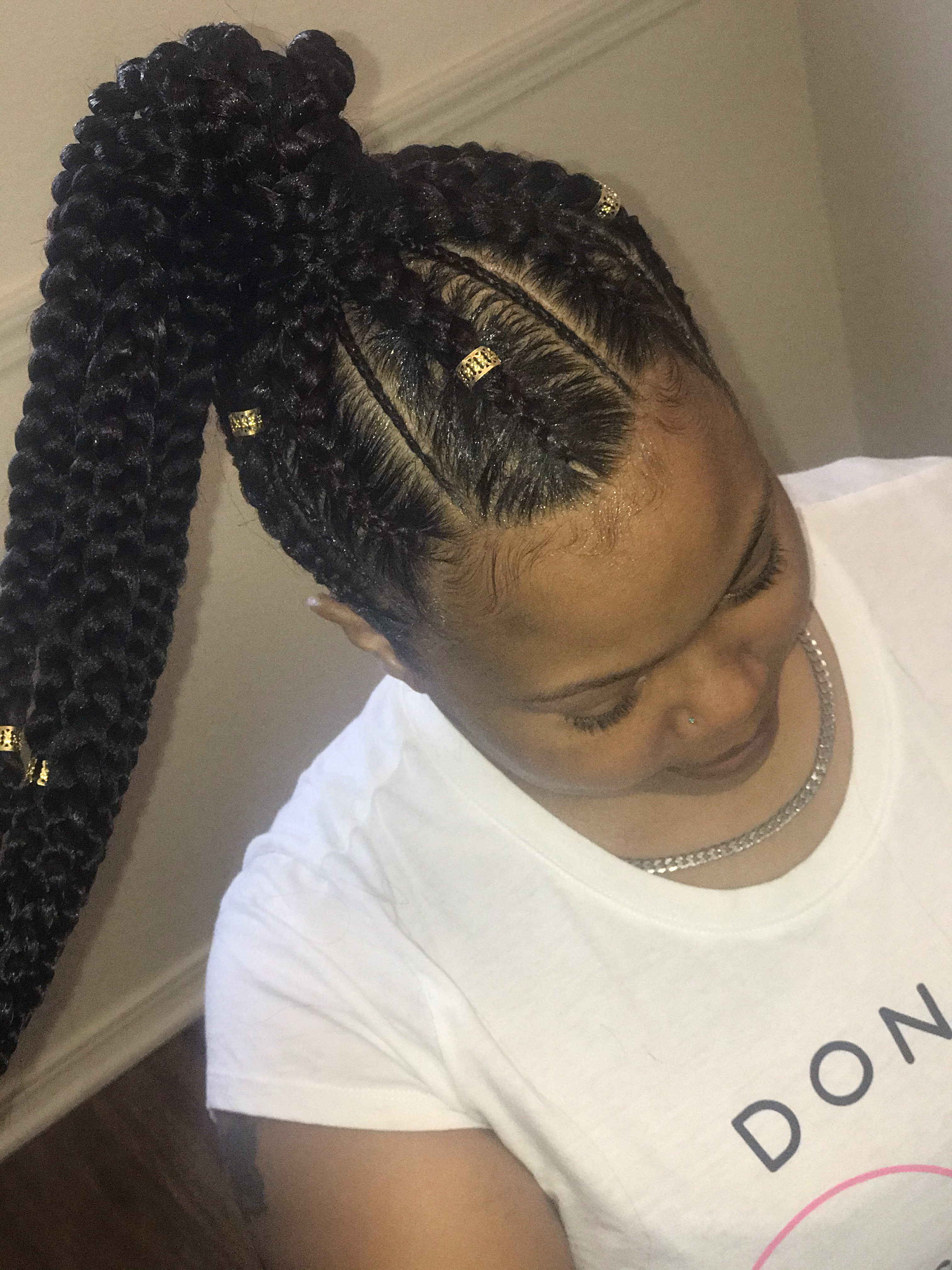 Large Feed In Ponytail
