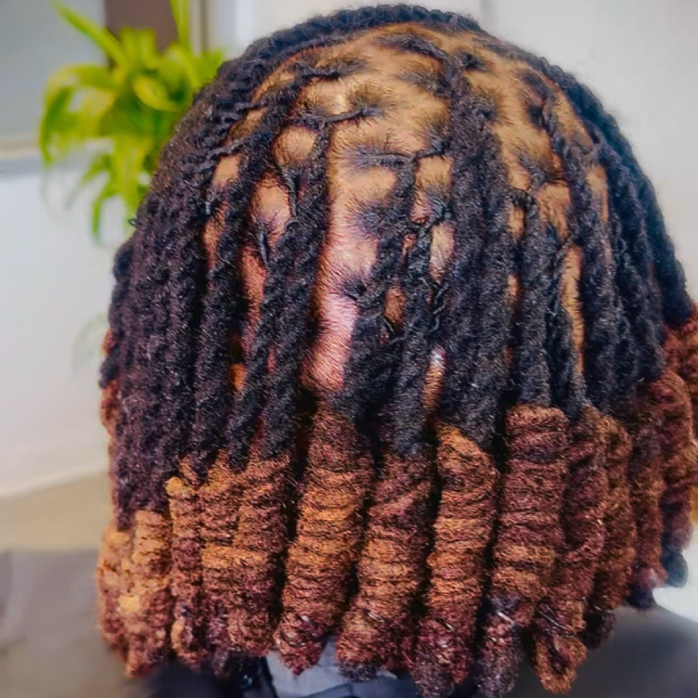 Loc Knot Bob at Na'Truely Crown'd in Farmington, MI