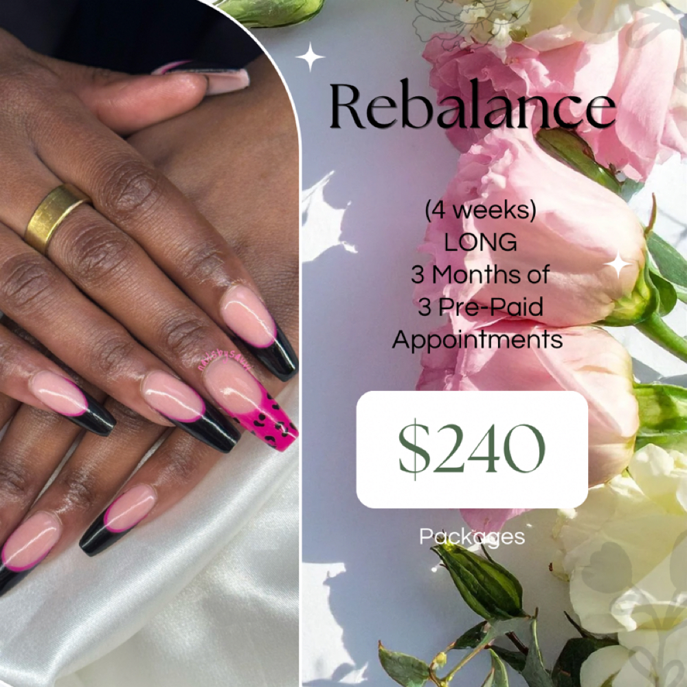 Rebalance (4wk) Package - LONG at Nails By Savvi in Brookfield, WI