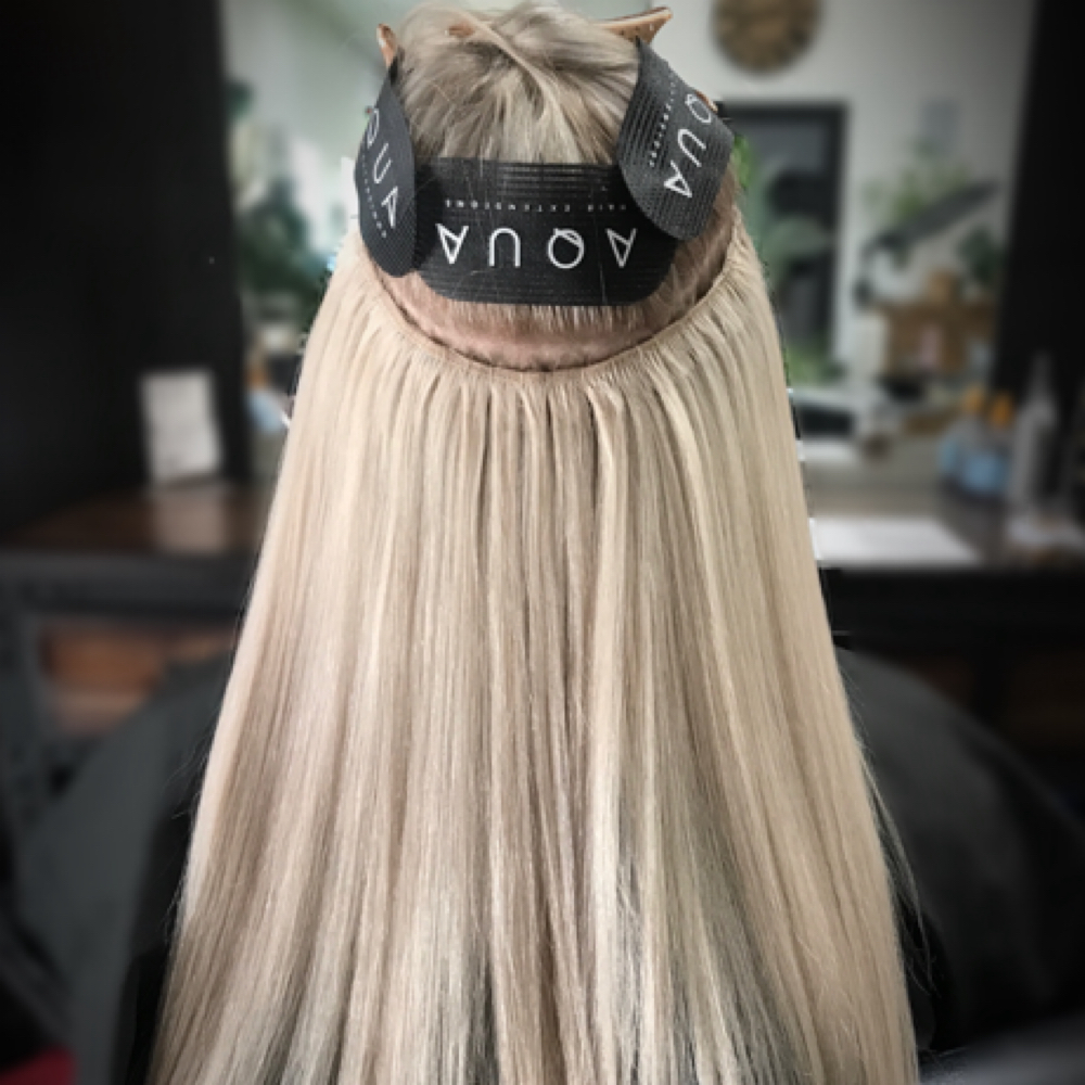 Weft Extensions at Tess Designs Hair @ Eclipse Studio in Bozeman, MT