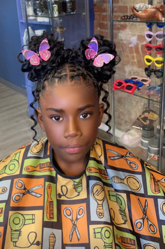 Rubberband Butterfly Ponytails