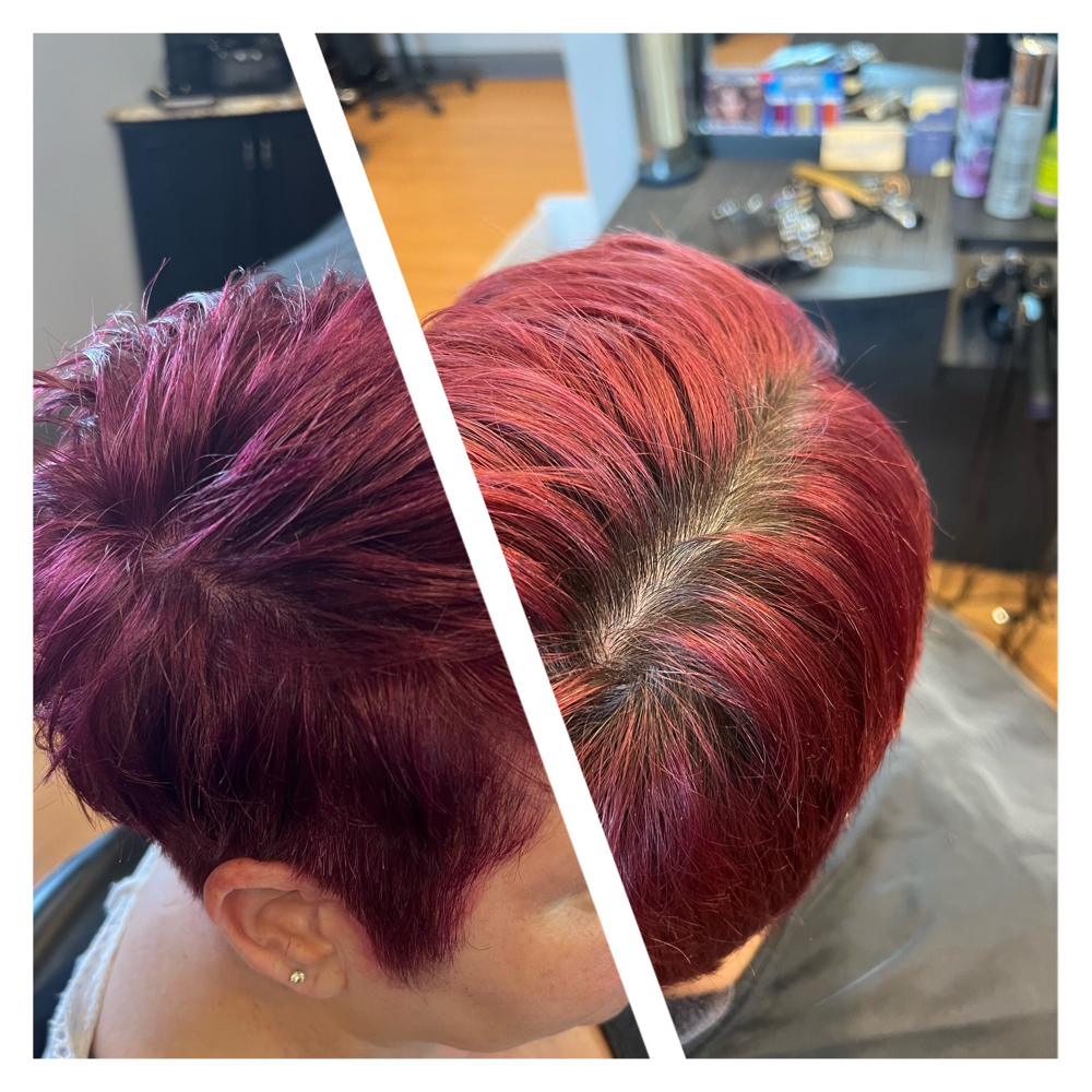 Root Touch Up With Haircut