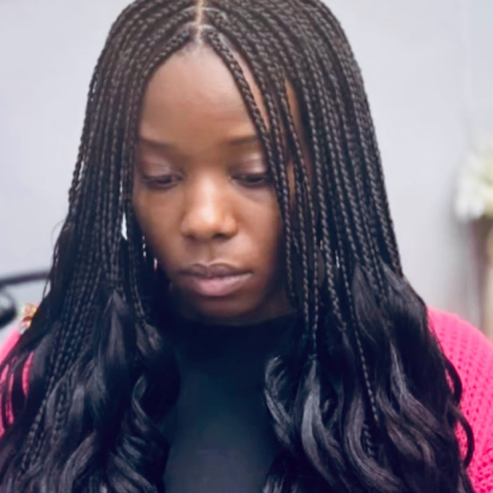 FRENCH CURL BRAIDS / FRENCH BOHO at Glam Braids in Marietta, GA