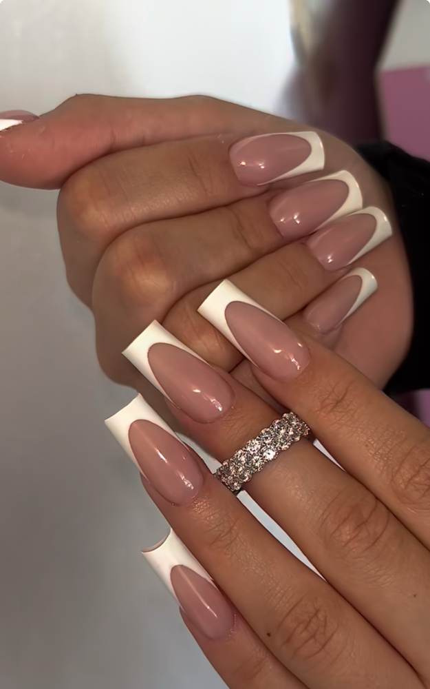 French Tips ( Add On ) at nailedbymyaa in Visalia, CA