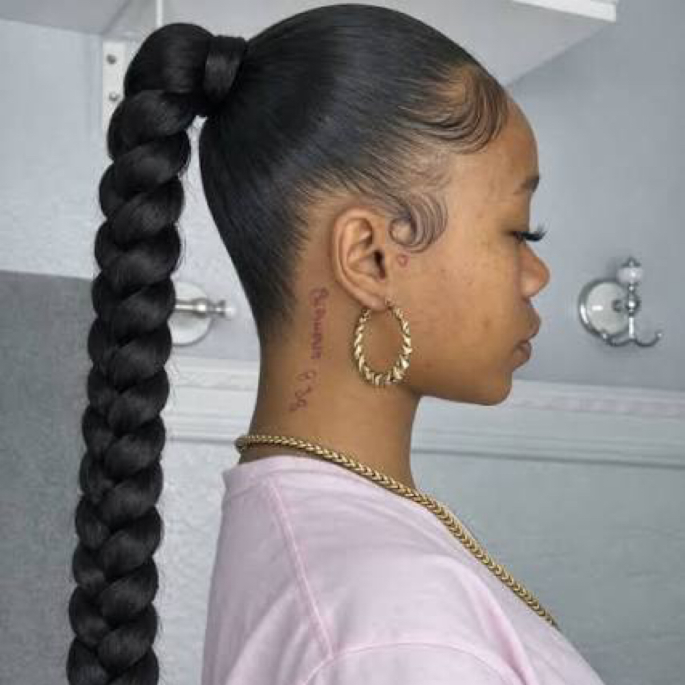 Braided Ponytail at Beauty By Lucky in Alexandria, VA