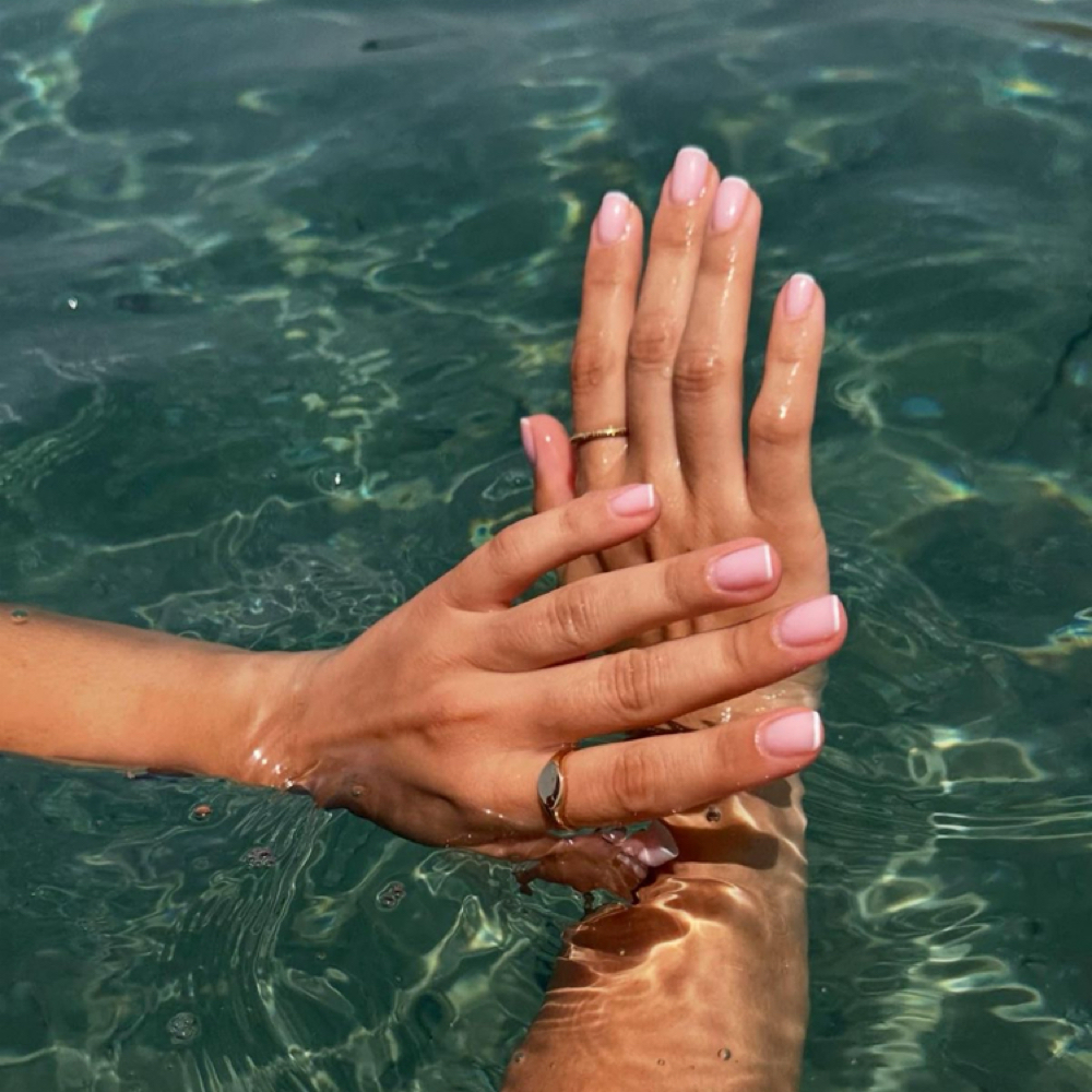 Beach Basic Mani at Salt + Mane Co. in Aurora, IN