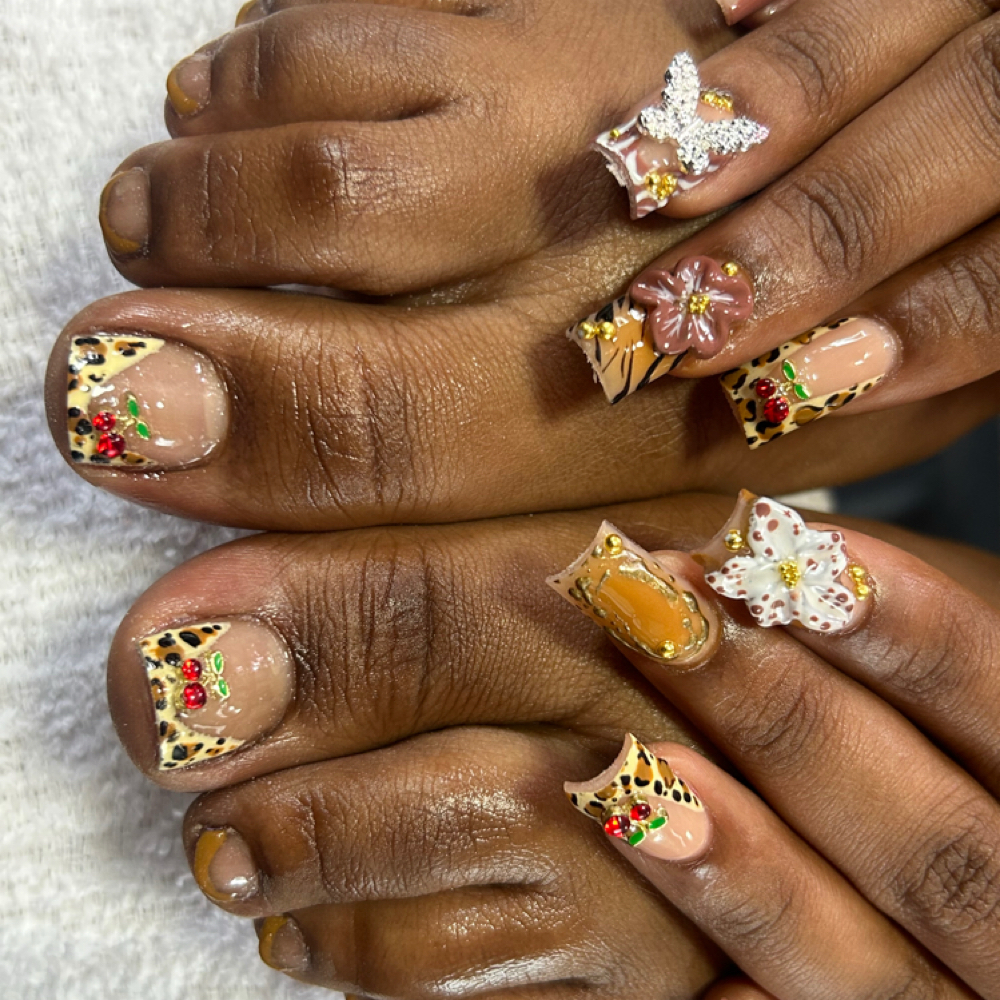 $120 Nails And (Gel Toes Only) at Euphoric Tips in Columbus, OH