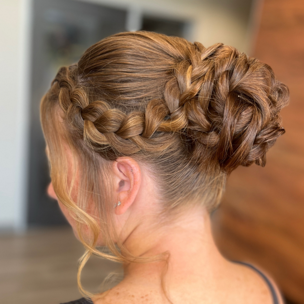 Event Hair Styling (half up/updo) at Amanda B Hair Artistry in Burleson, TX
