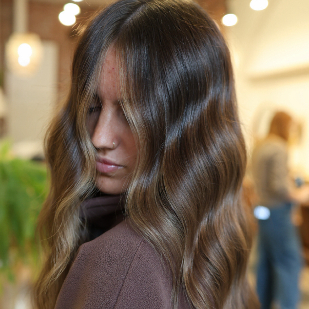 Face frame at LindsayRappDoesHair in Chico, CA