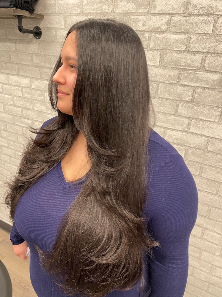 Medium to Long Haircut & Blowdry