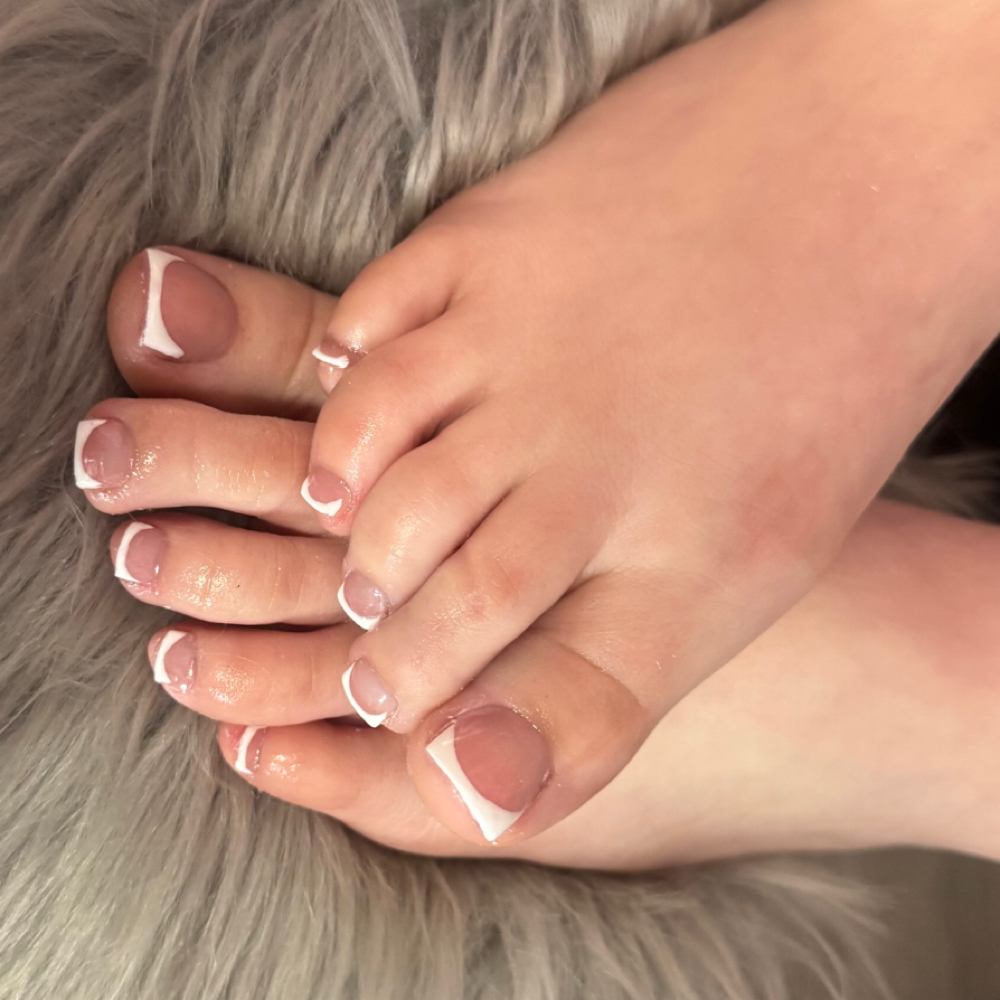Acrylic Toes Read π at The Nail Junki Beauty Lounge in Saint Petersburg, FL
