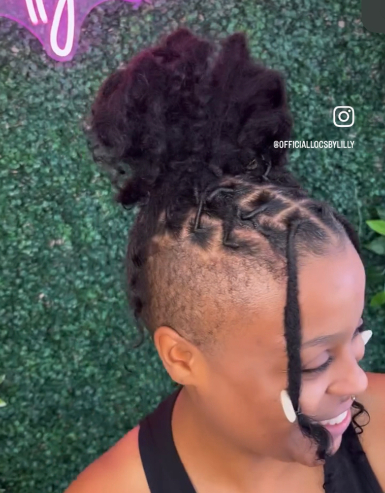 Loc Extensions- SHAVED SIDES