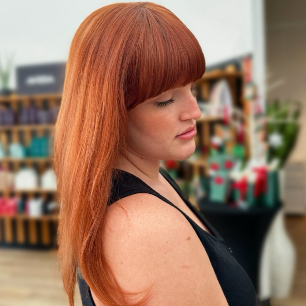 Bang Trim at Maya Sol Hair Studio in San Antonio, TX