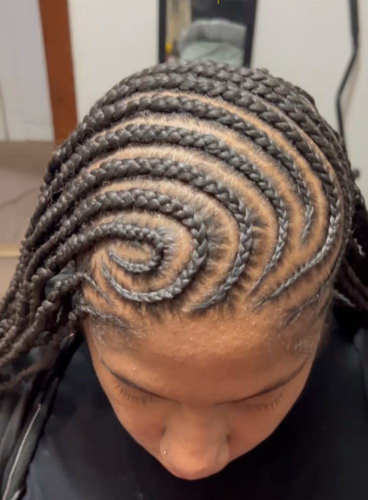 Scalp Braids Hair Added (touch Up)