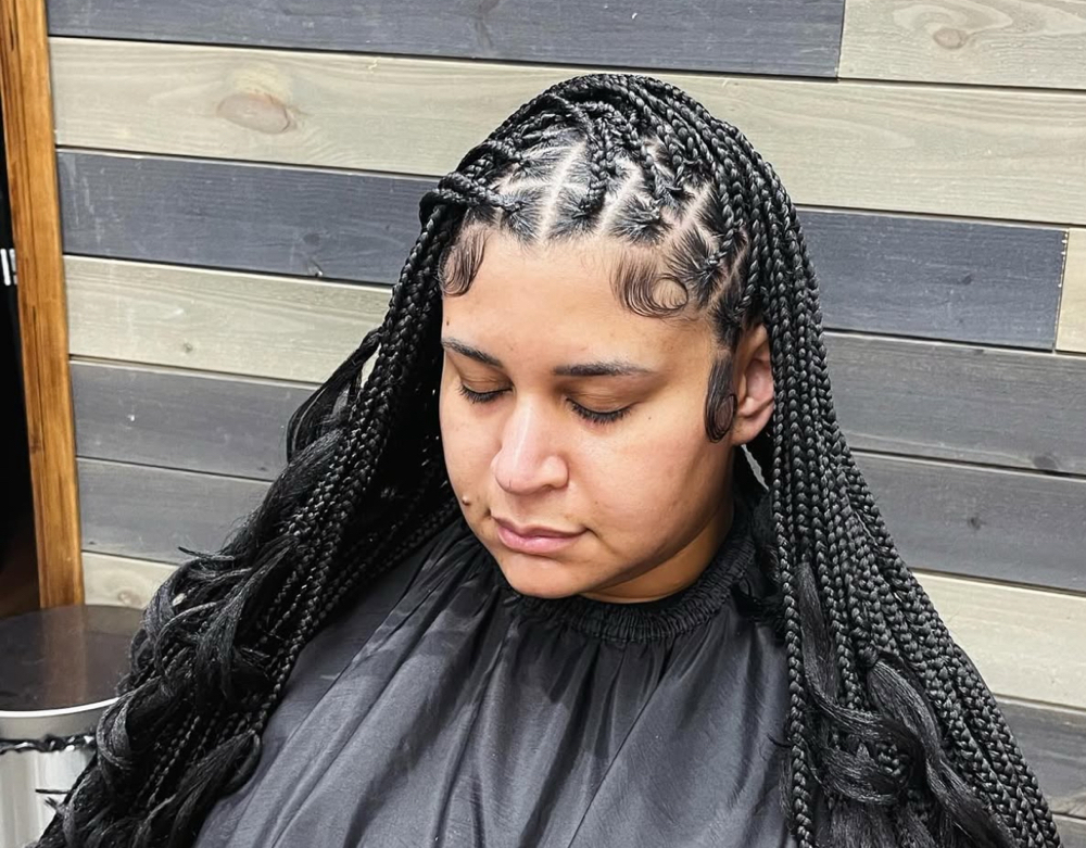 Smedium French Curl Braids at TheHairAllure in Indianapolis, IN