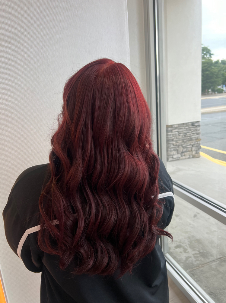 All Over Color With Haircut