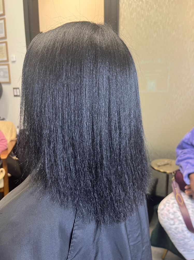 shampoo and blow dry