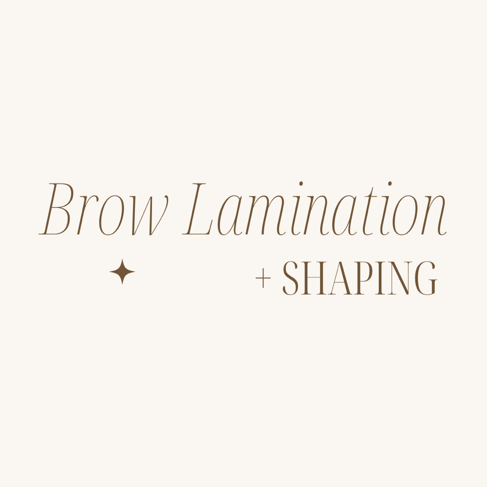 Brow Lamination + Shaping