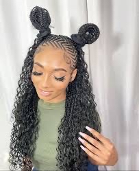 Small Tribal Braids Shoulder Length