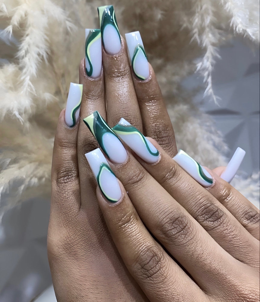 Long Acrylic Nails