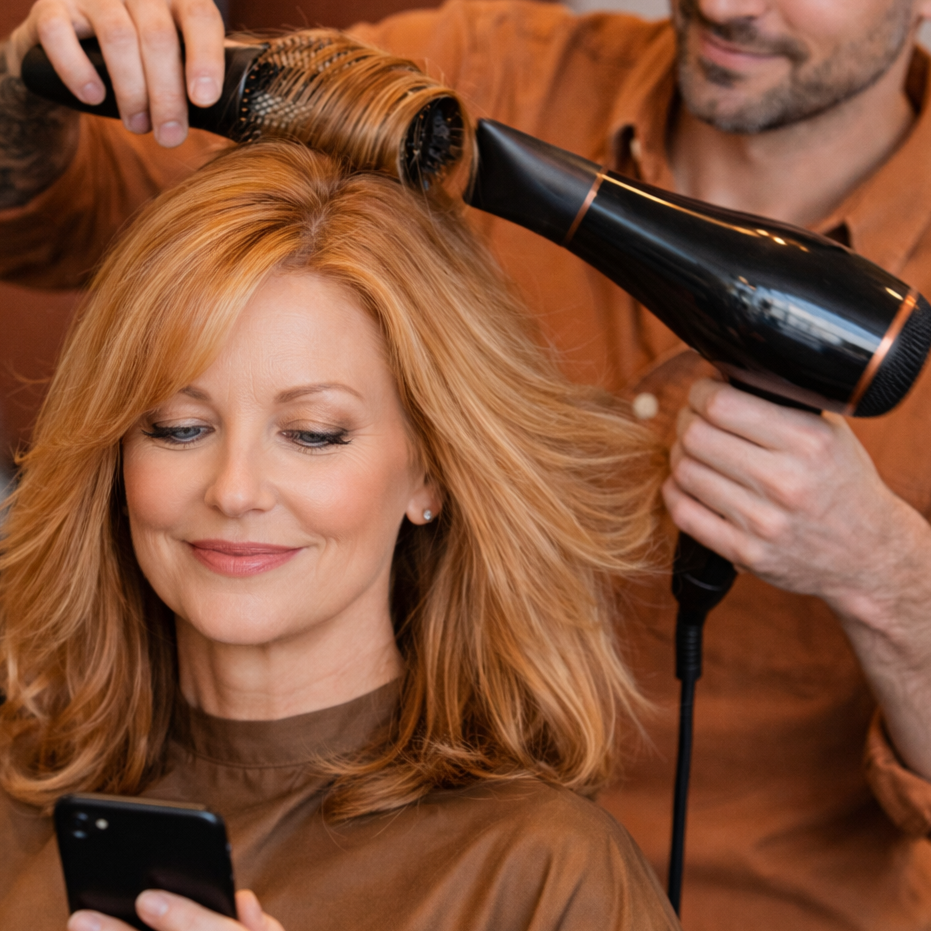 New Guest Signature Blowdry at Honey & Ginger Hair Salon in Dallas, TX