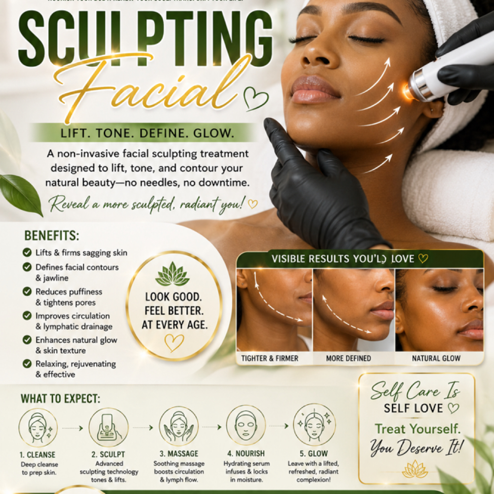 Sculpting Facial Treatment at Mind Body & Soul By Kaye in Houston, TX