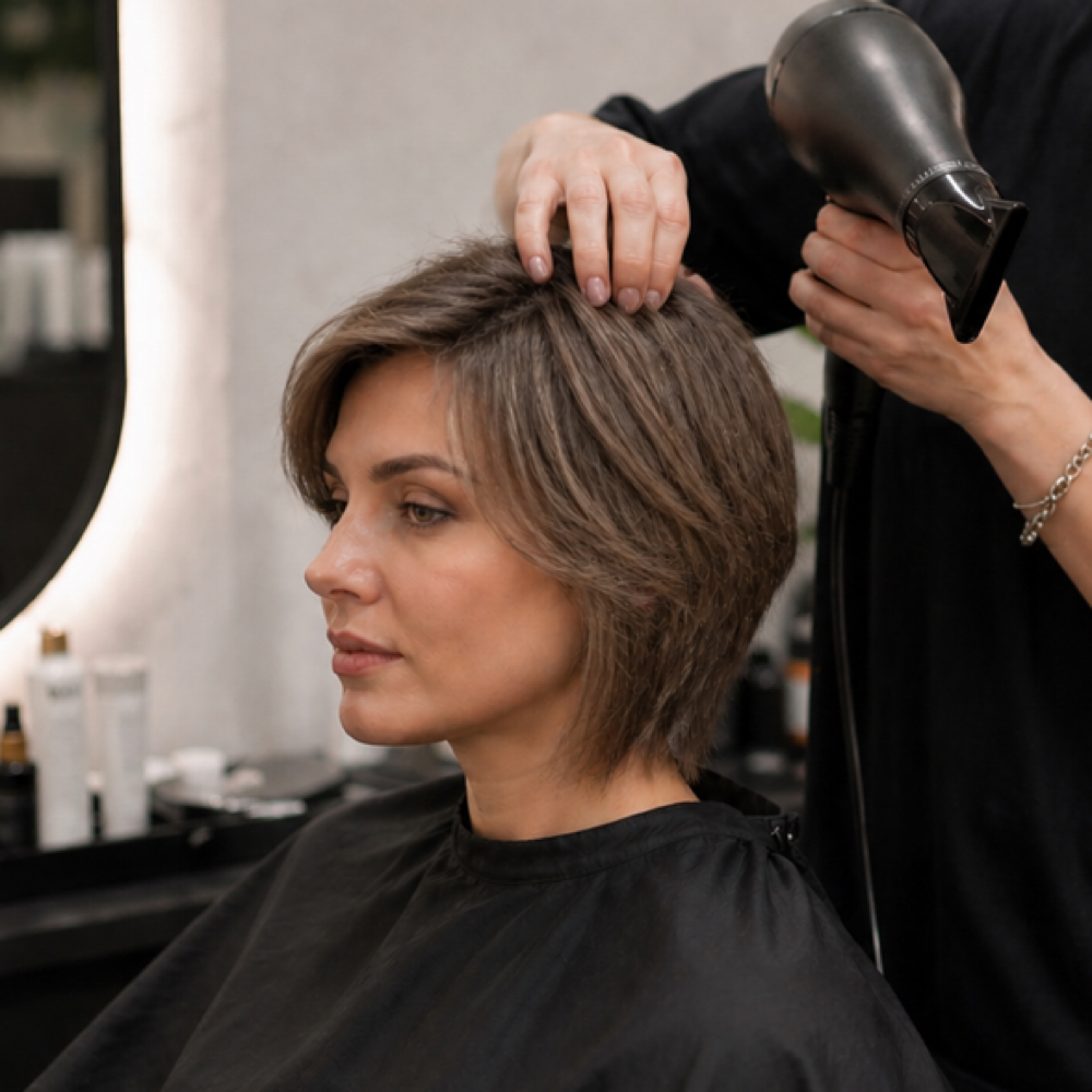 Shampoo And Blowout Short Hair at TIARA HAIR in Daly City, CA