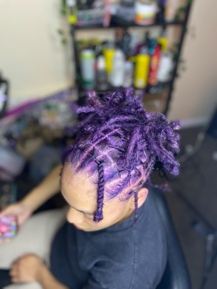 Natural Hair And Loc Coloring