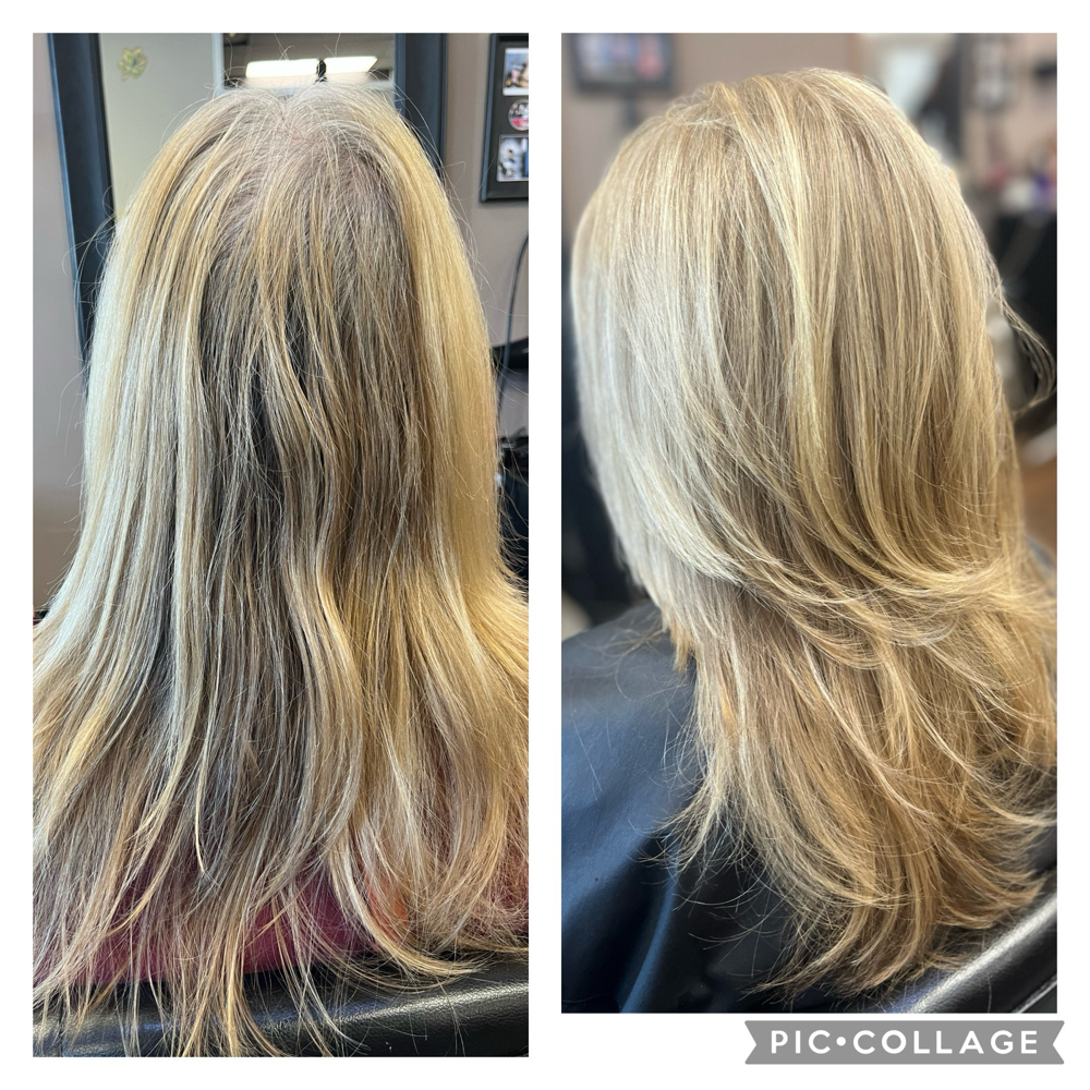 Root Color No Haircut